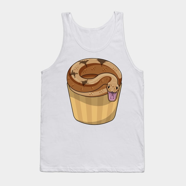 Snake with Muffin Tank Top by Markus Schnabel